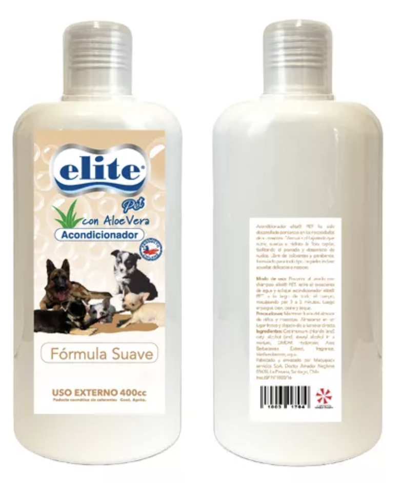 ACONDICIONADOR PET ALOE VERA X 400 ML ELITE (VET)