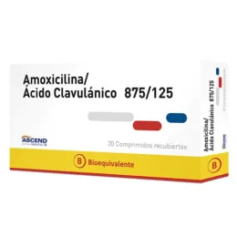 Amoxicilina + Acido Clavulanico 875/125 mg x 20 comprimidos