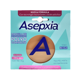 ASEPXIA MAQUILLAJE POLVO COMP BEIGE MEDIANO N 10 GR