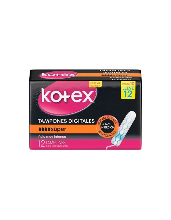 KOTEX TAMPON DIGITAL SUPER X 12