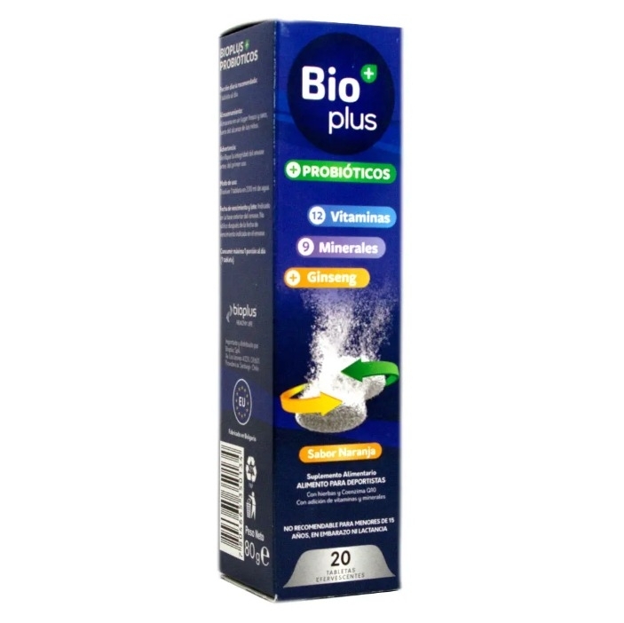 PROBIOTICOS MULTIVITAMINICO + GINSENG TAB EFE X 20 BIOPLUS