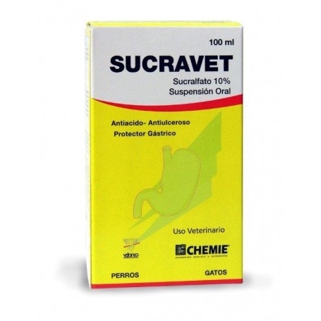 Sucravet Antiacido para Perros Solución Oral X 100 ML
