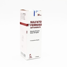 SULFATO FERROSO GTS 125 MG/ML X 30 ML BPH