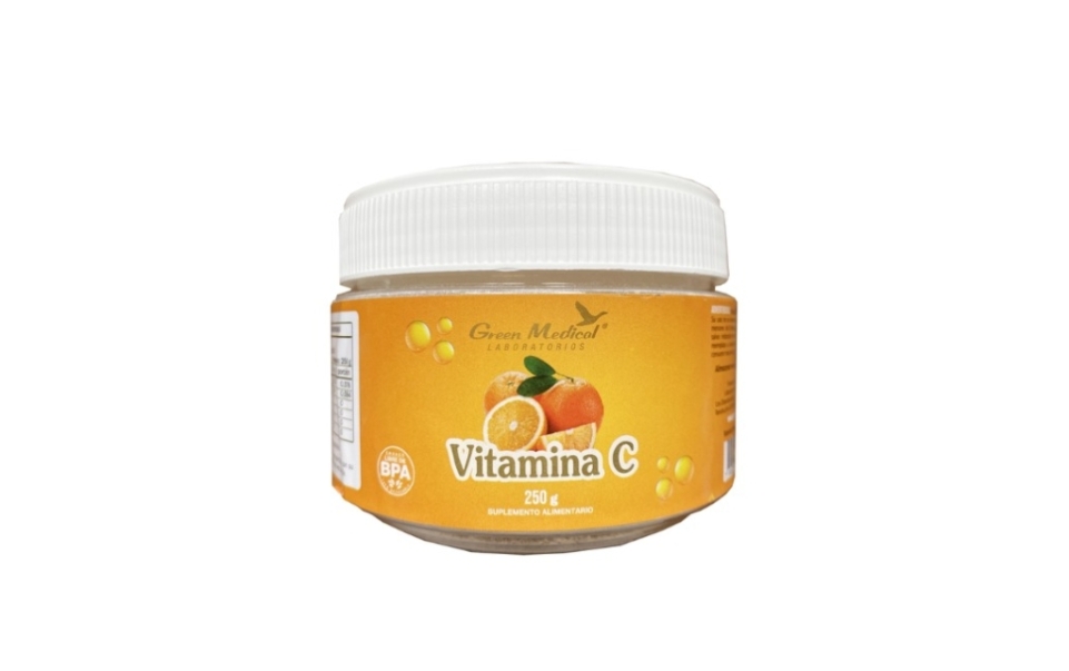 VITAMINA C POLVO 1000 MG X 250 GR GREEN MEDICAL