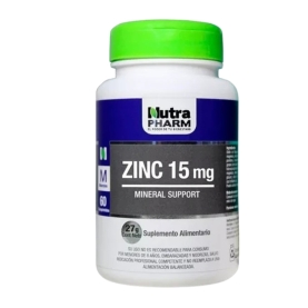 ZINC COM 15 MG X 60 NUTRAPHARM