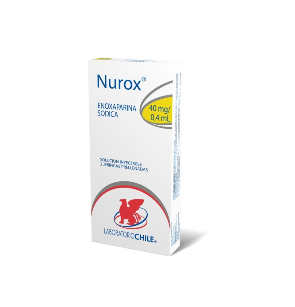 NUROX 40MG/0,4 ML X 2 JERINGA PRELLENADA SOLUCIÓN INYECTABLE