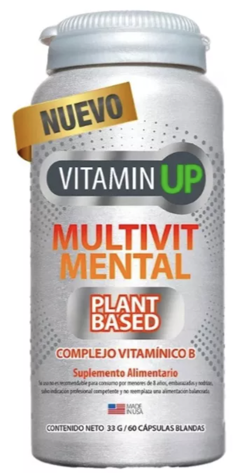 VITAMIN UP MULTIVIT MENTAL PLANT BASED CAP X 60