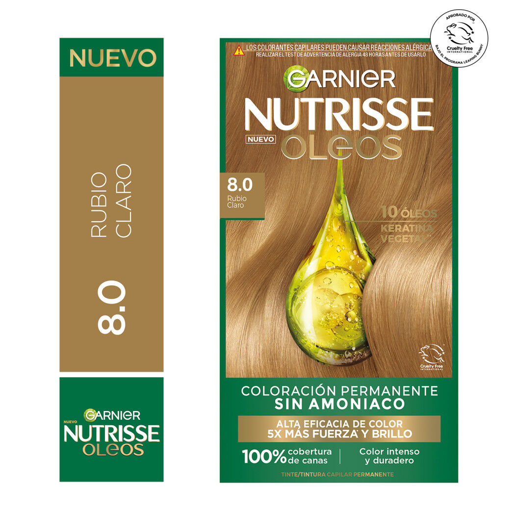 NUTRISSE COLORACION OLEO RUBIO CLARO N 8.0