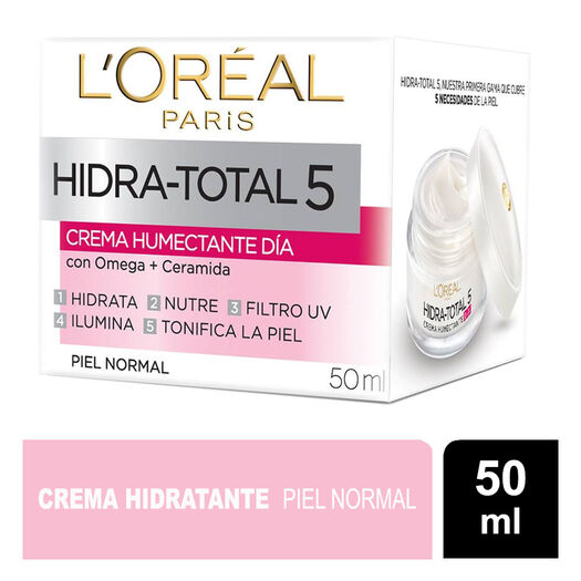 LOREAL CREMA DIA HIDRA TOTAL5 OMEGA CERAMIDA X 50 ML