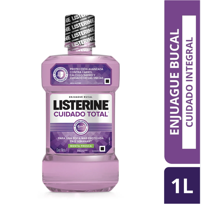LISTERINE CUIDADO TOTAL X 1 L