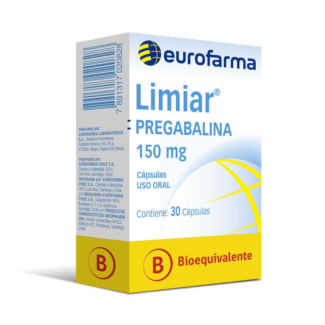 LIMIAR CAP 150 MG X 30 (BE)