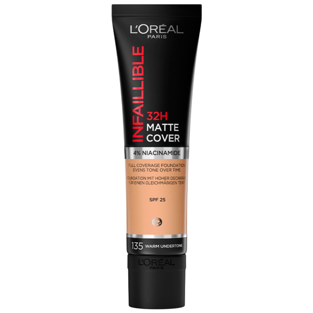 BASE INFALLIBLE MATTE COVER FOUNDATION FRITES N 135 VANILLE ECLAT