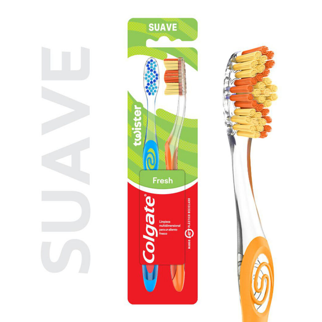 COLGATE CEP DEN TWISTER FRESH SUAVE X 2 UND