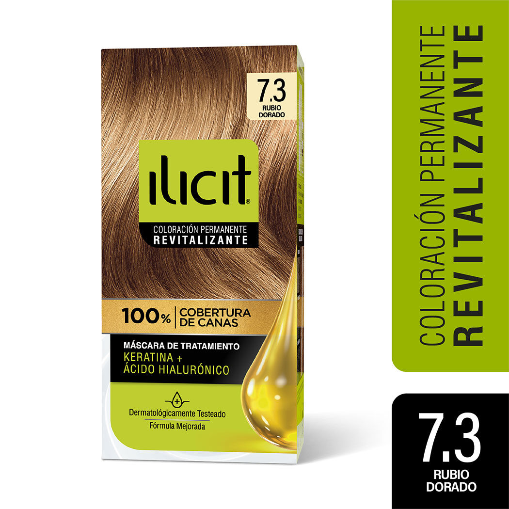 ILICIT SIN AMONIACO 7/3 RUBIO DORADO X 60 GR