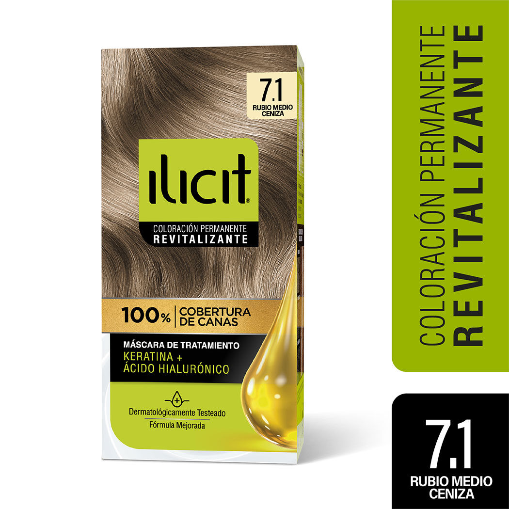 ILICIT SIN AMONIACO 7/1 RUB MEDIO CENIZA X 60 GR