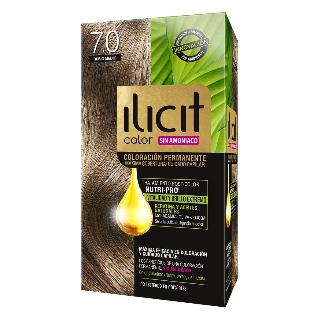 ILICIT SIN AMONIACO 7/0 RUBIO MEDIO X 60 GR