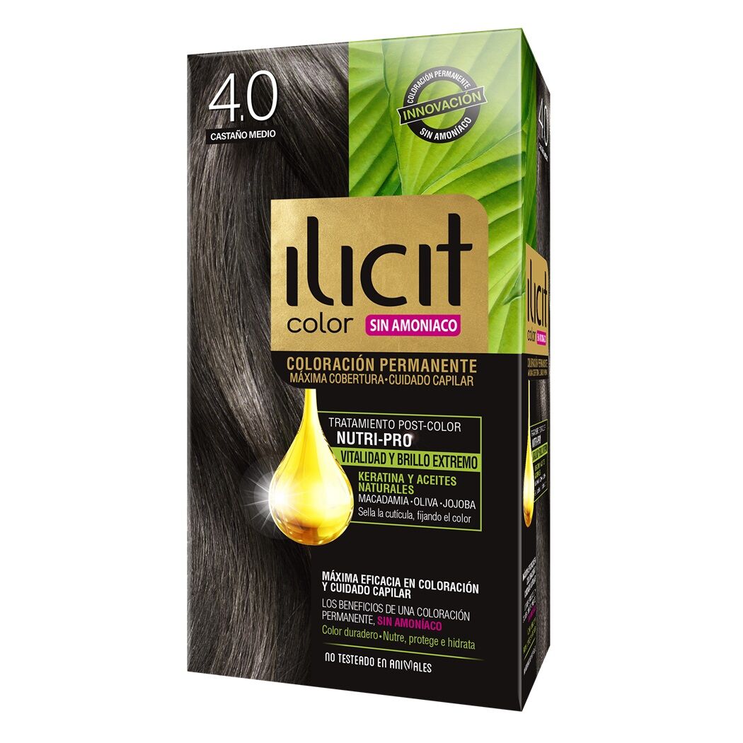 ILICIT SIN AMONIACO 4/0 CASTAÑO MEDIO X 60 GR
