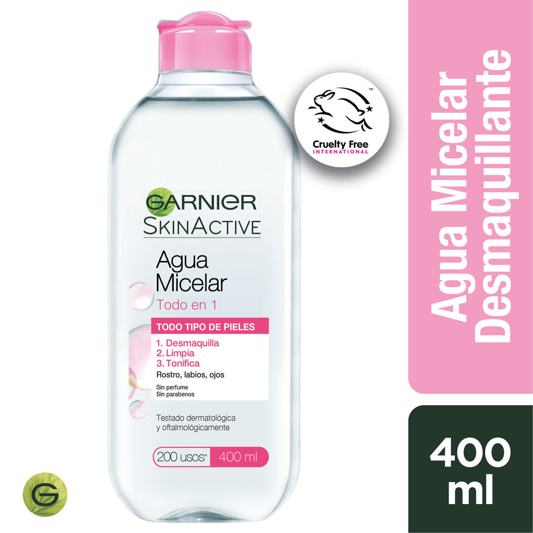 GARNIER SKIN ACTIVE LOCION MICELAR X 400 ML TODO EN 1