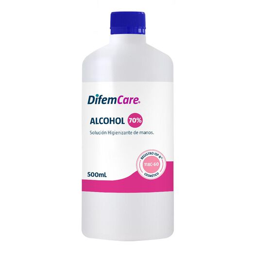 ALCOHOL HIGIENIZANTE 70% X 500 ML