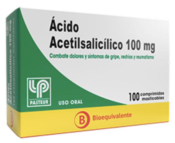 ACIDO ACETIL SALICILICO COM 100 MG X 100 PAST
