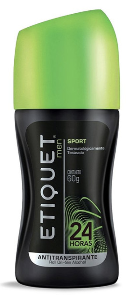 ETIQUET MEN SPORT ROLL ON DES X 60 GR