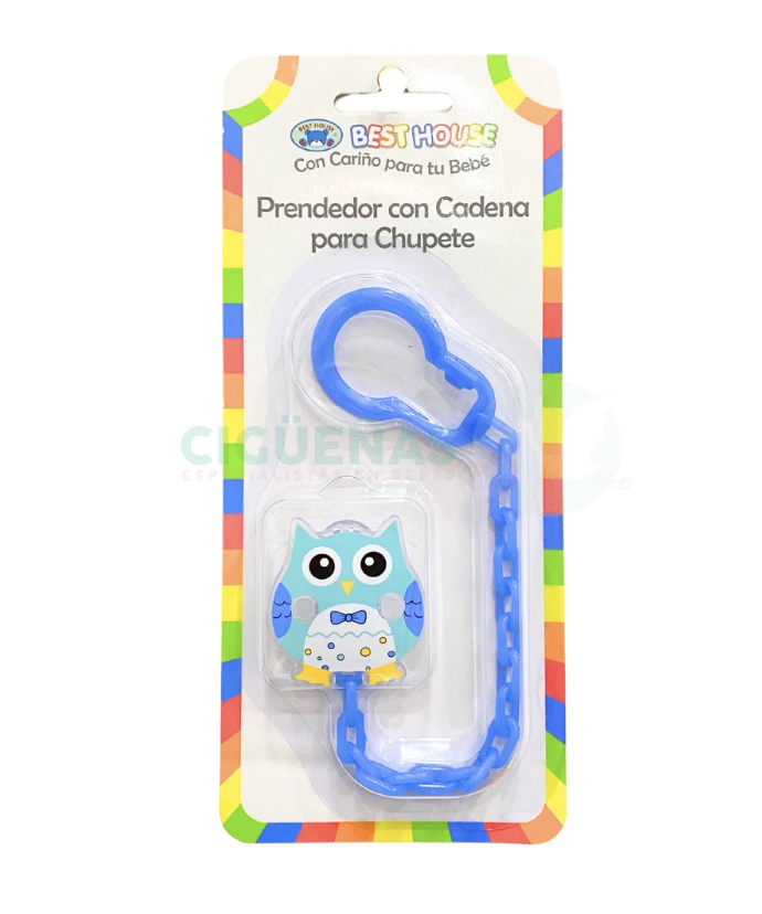 PRENDEDOR CON CADENA PARA CHUPETE BH