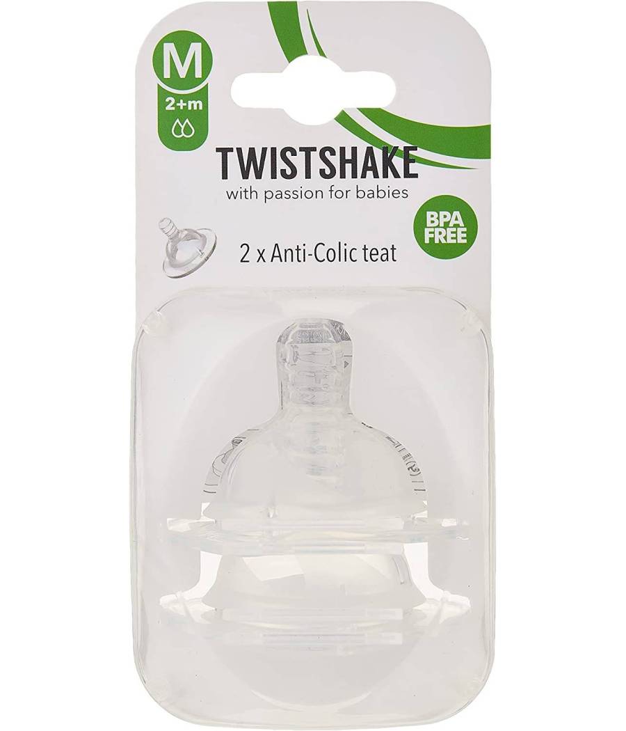 TETINA ANTI COLICO TALLA M 2+M X 2 UN TWISTSHAKE