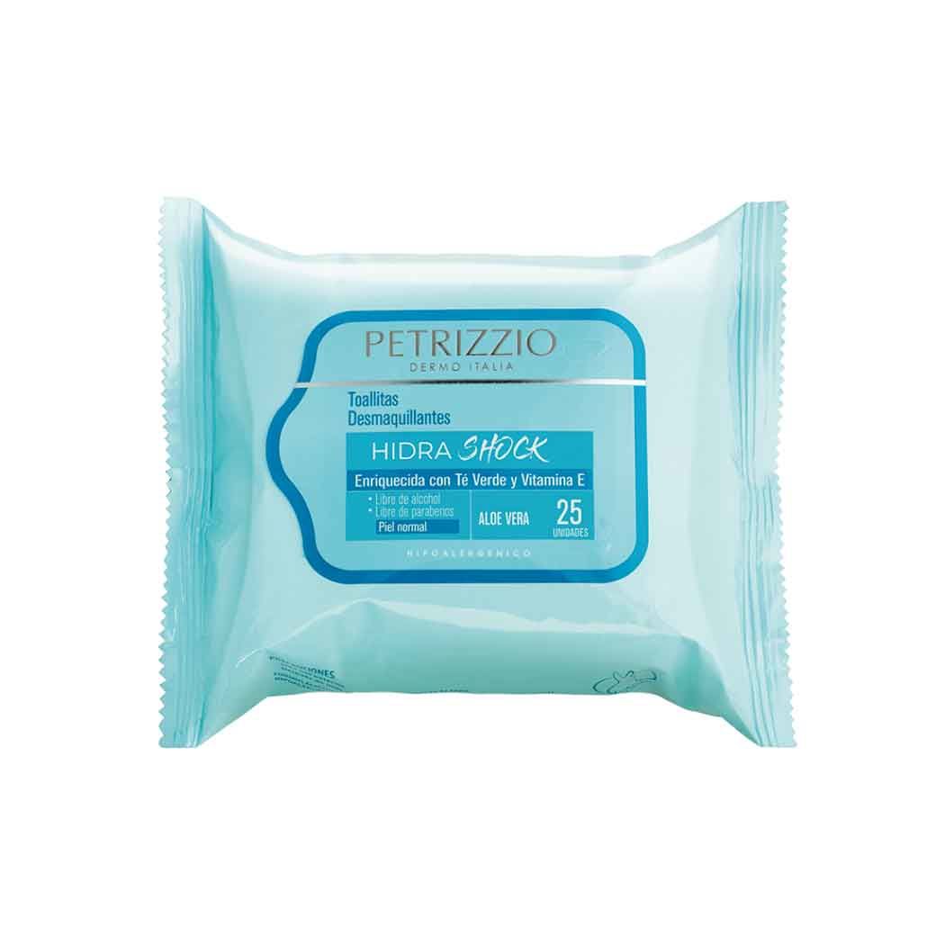 TOALLAS DESMAQUILLANTE HIDRA SCHOCK X 25 PETRIZZIO
