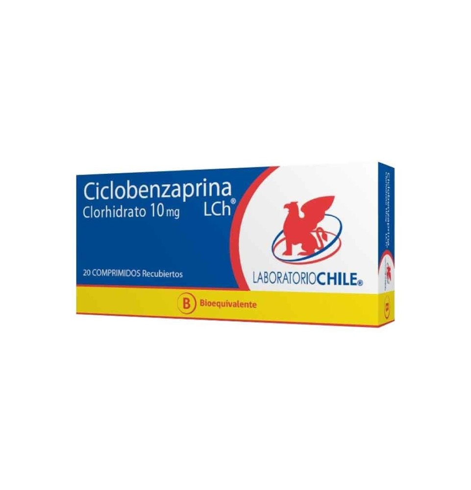 CICLOBENZAPRINA 10 MG X 20 COMPRIMIDOS
