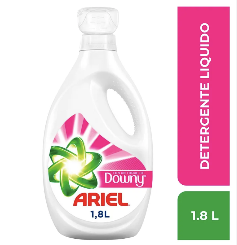 ARIEL DETERGENTE TOQUE DOWNY LIQUIDO X 1.8 L