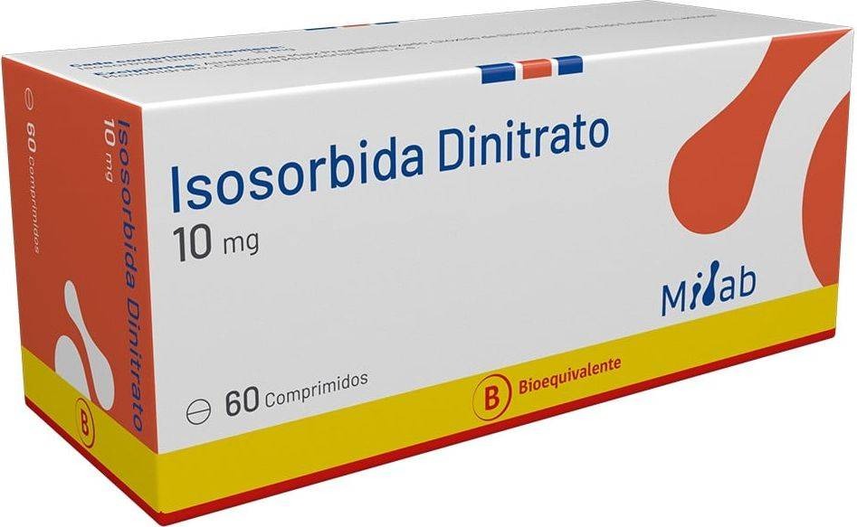 ISOSORBIDE DINITRATO COM 10 MG X 60 MINT