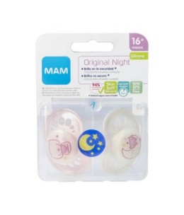 MAM CHUPETE X 2 NIGHT 16+ MESES SILIC