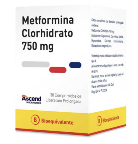 METFORMINA XR 750 MG X 30...