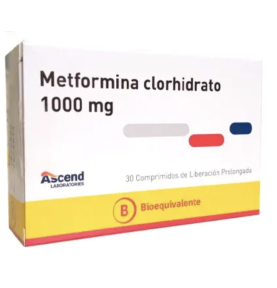 METFORMINA LP 1000 MG X 30...