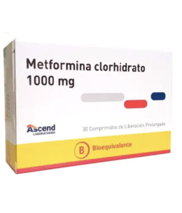 METFORMINA LP 1000 MG X 30 COMPRIMIDOS