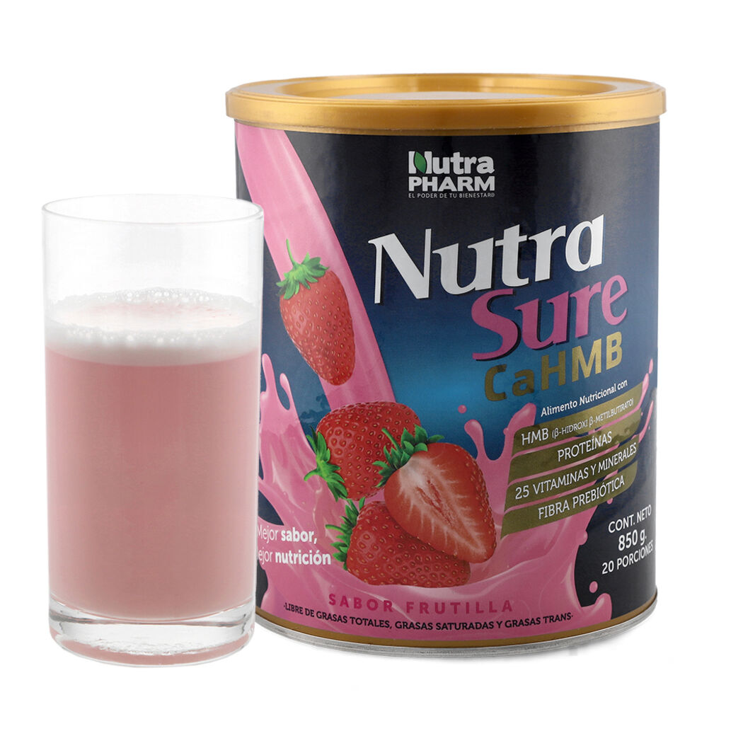 NUTRASURE CAHMB FRUTILLA PVO X 850 GR