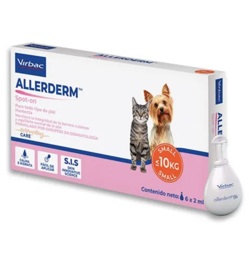 ALLERDERM SPOTON PIPETA 0-10 KG 2 ML X 6 UNIDADES