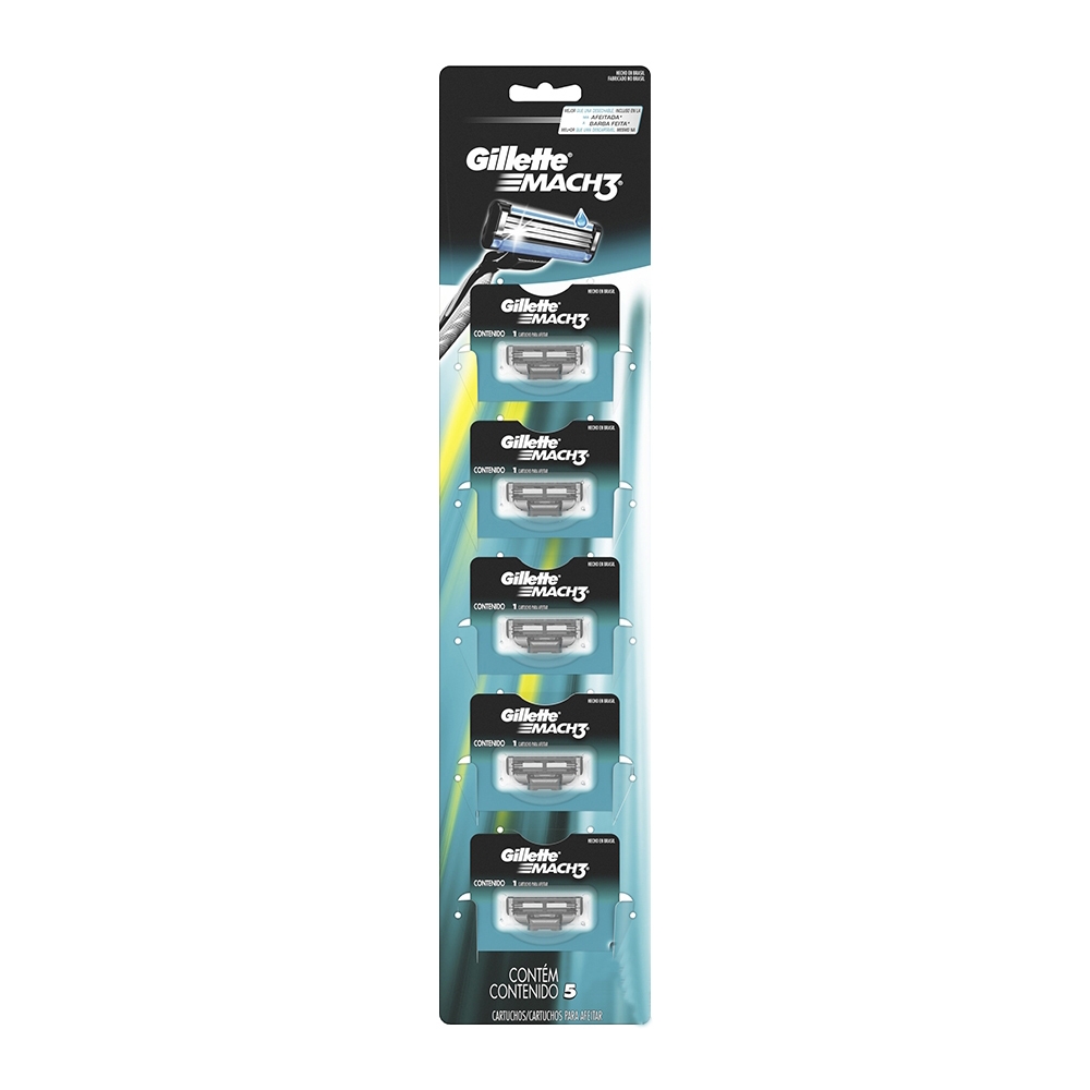GILLETTE MACH3 REPUESTO DISPLAY X 5 UDS