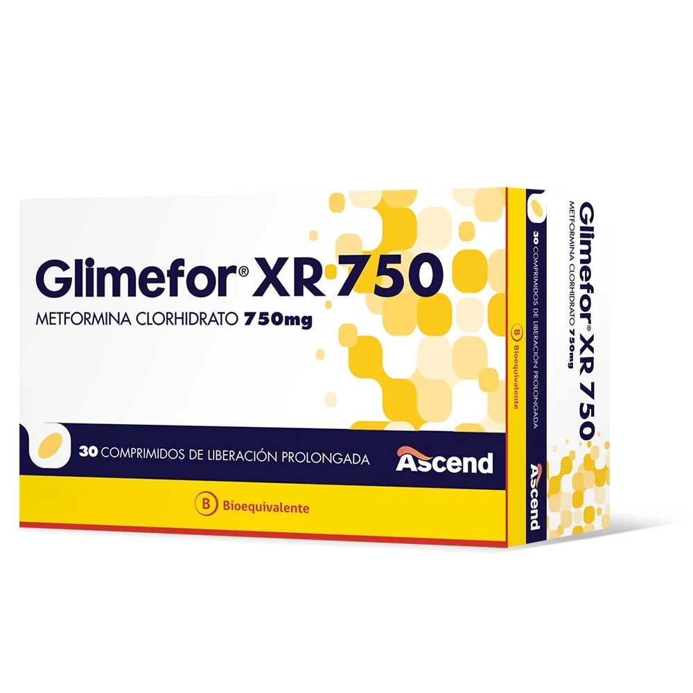GLIMEFOR XR COM 750 MG X 30