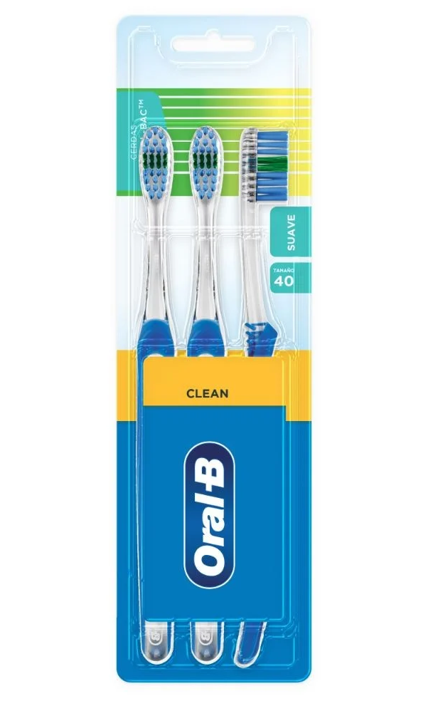ORAL B CEPILLO ANTIBACTERIAL SUAVE X 3 UND