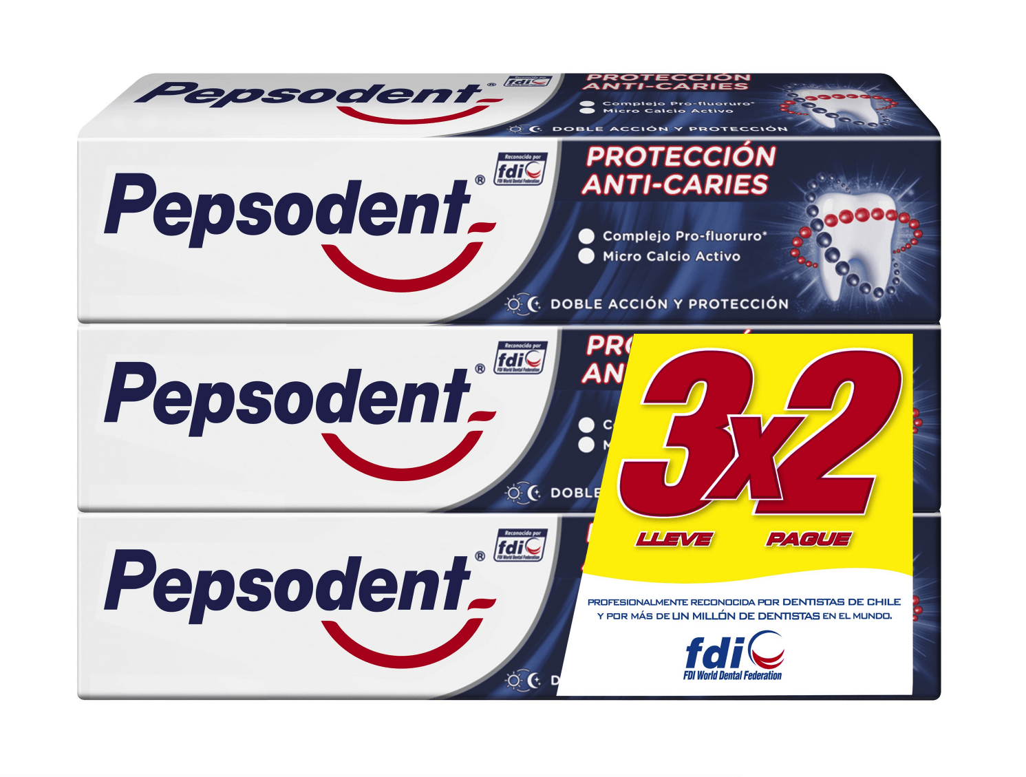 PEPSODENT ANTICARIES CRE DEN 130 GR X 3