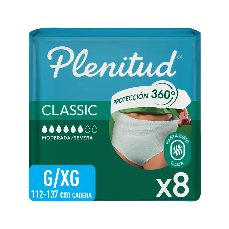 PLENITUD PANTS CLASSIC G/XG X 8 UND