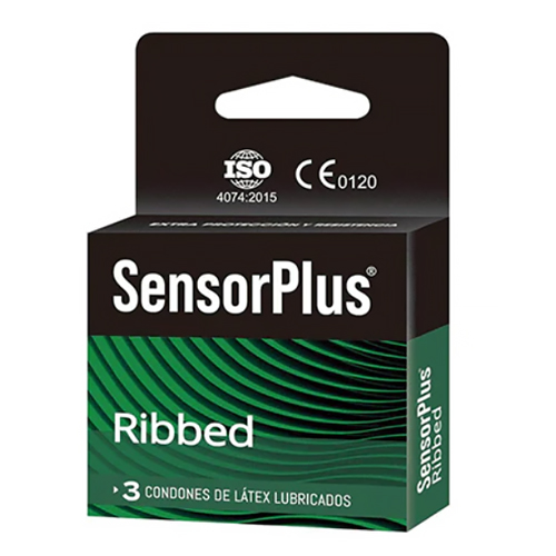PRESERV SENSOR PLUS RIBBED X 3 (DM)