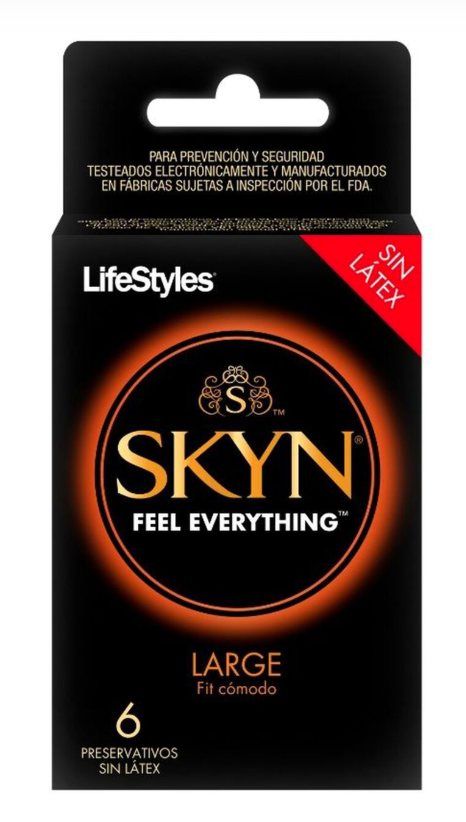 PRESERVATIVO LIFESTYLES SKYN LARGE X 6 (DM)