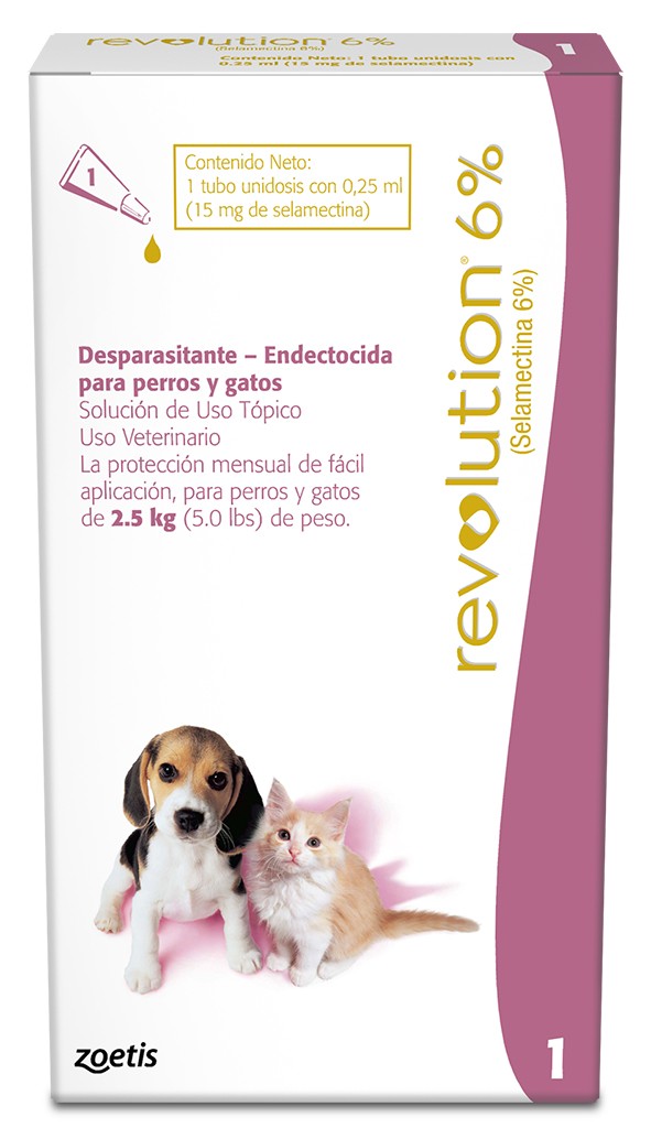 REVOLUTION 6% PIPETA X 0,25 ML (HASTA 2.5 KG)