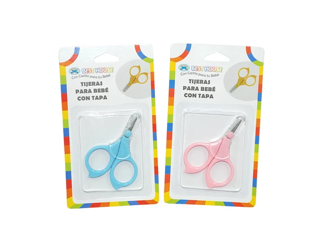 TIJERAS PARA BEBE CON TAPA