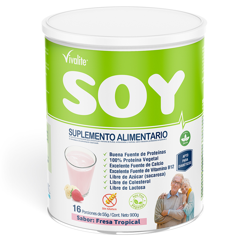VIVALITE SOY FRESA TROPICAL X 900 GR