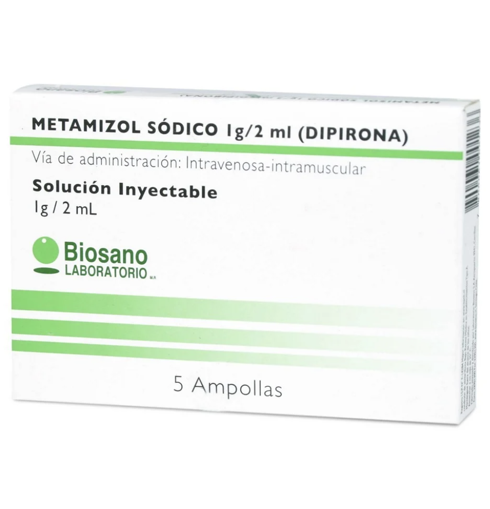 METAMIZOL AMP 1GR/2ML X 5 BIOSANO