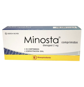 MINOSTA 2 MG COM X 28