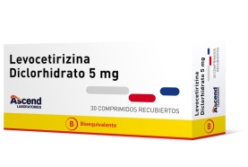 LEVOCETIRIZINA COM 5 MG X...